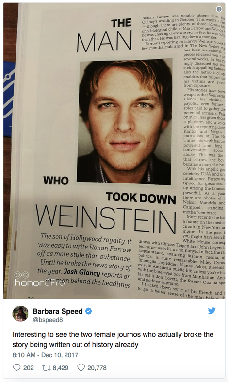 Illustration for article titled The Hollywood Reporter Is the Latest Publication to Erase Women From the Weinstein Narrative